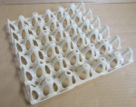 Kunststoff-Eierhorden GIOVO 30 Eier silbergrau