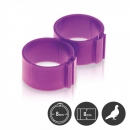 Clip-Ring 8mm violett Einzel
