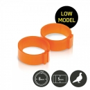 Clip-Ring 8mm, schmal, orange Einzel
