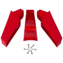 Set mit 3 Füssen rot