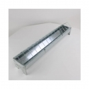 Hühner Futtertrog mit Gitter 75 cm Metall